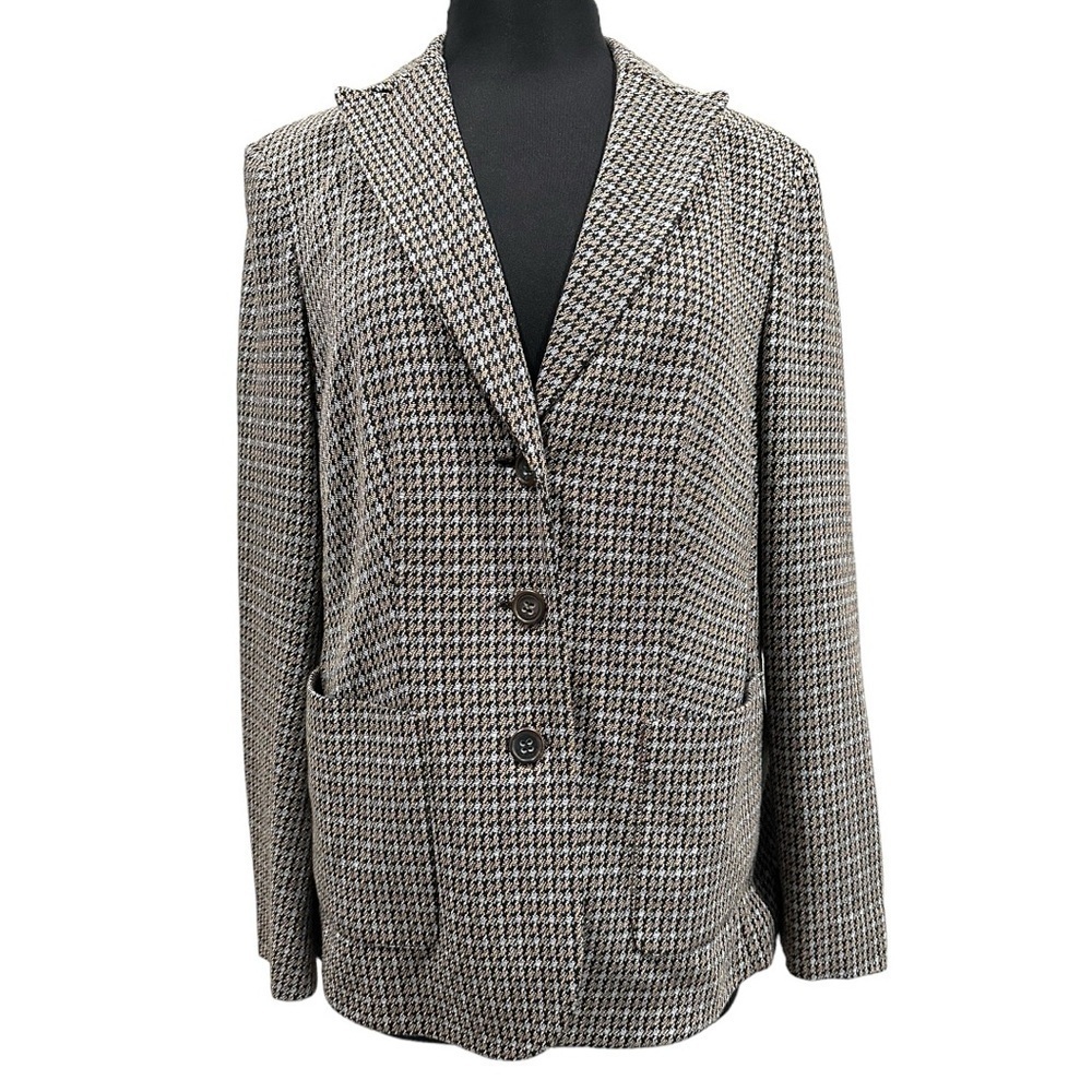 Luisa Cerano Houndstooth Blazer & Trouser Suit - Size 14 (USA)